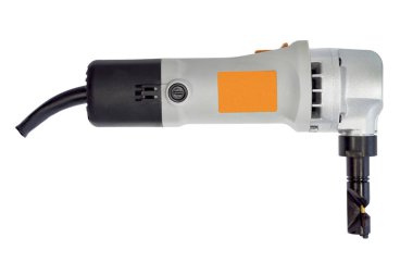 electric cutter for wires with a white body isolated