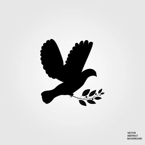 Uçan güvercin. Barış güvercini.