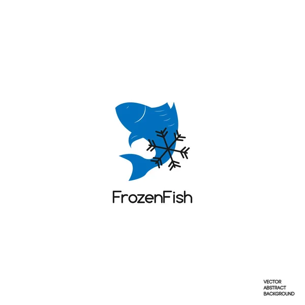 Peixe congelado. Peixe fresco —  Vetores de Stock