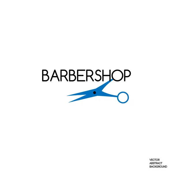 Logo de belleza. Barbería. Tijeras peluqueras — Vector de stock