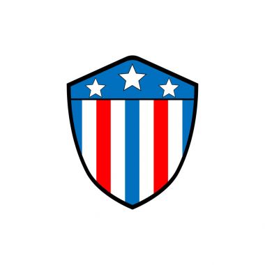 Amerika kalkan. Amerikan bayrağı. Sembolizm.