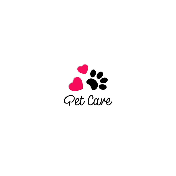 Logotipo Para Una Clínica Veterinaria Tienda Zoológicos Tienda Mascotas Hotel — Vector de stock
