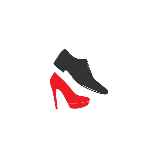Boty Muž Žena Klasický Boty Červené Ženy Vysokými Podpatky Klasické — Stockový vektor