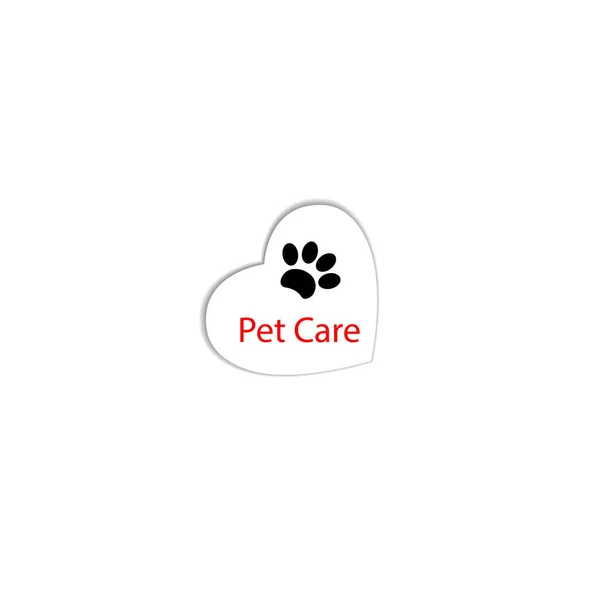 Cuidado Mascotas Con Letras Uso Para Los Nombres Tiendas Mascotas — Vector de stock