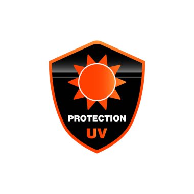 Güneş koruma kremi için paket etiketi. Güneş koruma etiketi. Güvenlik filtresi. 