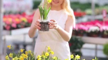 Nergis ile güzel bir kadın