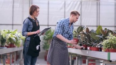 Yöneticisi ve konuşmaya çiçekçi