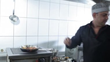 Close-Up Asya adam Hint restoranı mutfak yemek