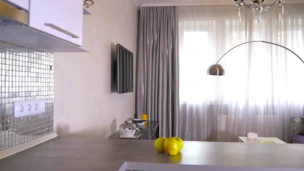 Dimostrazione Interior Design Soggiorno — Video Stock