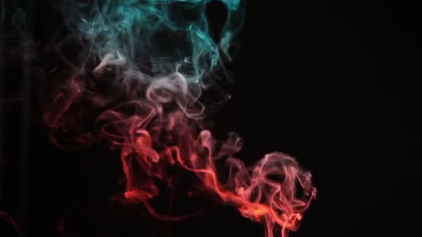 Fumée Bâton Encens Pour Méditation Sur Fond Noir — Video