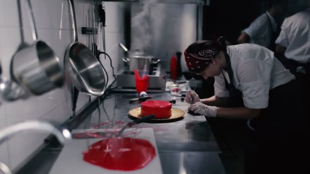 红糕蒸煮工艺 — 图库视频影像
