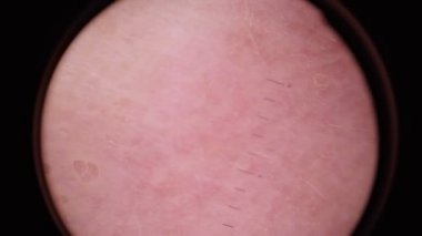 Orta yaşlı kadın kozmetik kliniğinde muayene cilt doktor