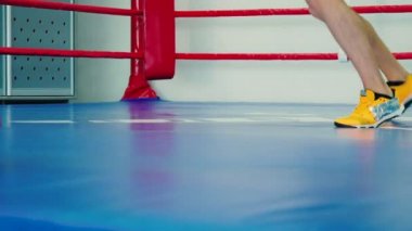 Boksör ayak Boks ringi üzerinde