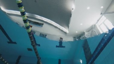 genç kadın dalış Havuzu.