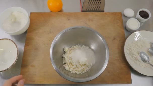 Pasta pişirme işlemi — Stok video