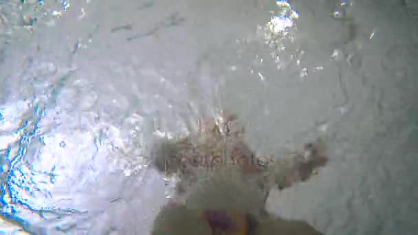 père enseigner la natation bébé 