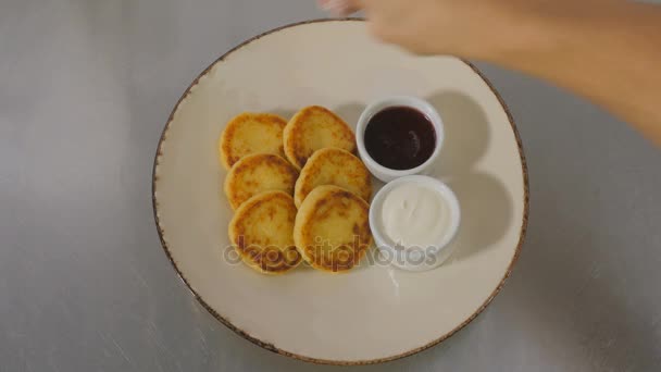 Processo de cozimento pastelaria — Vídeo de Stock