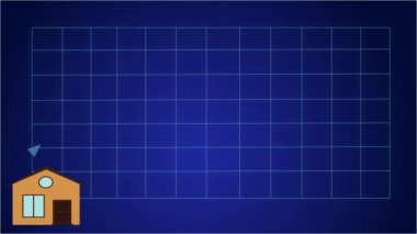 2d animasyon, mavi arkaplanda yukarı doğru hareket eden ok altta gittikçe büyüyen evler gibi. Nüfus ve gelir artışı, küreselleşme, aşırı nüfus, tüketim.