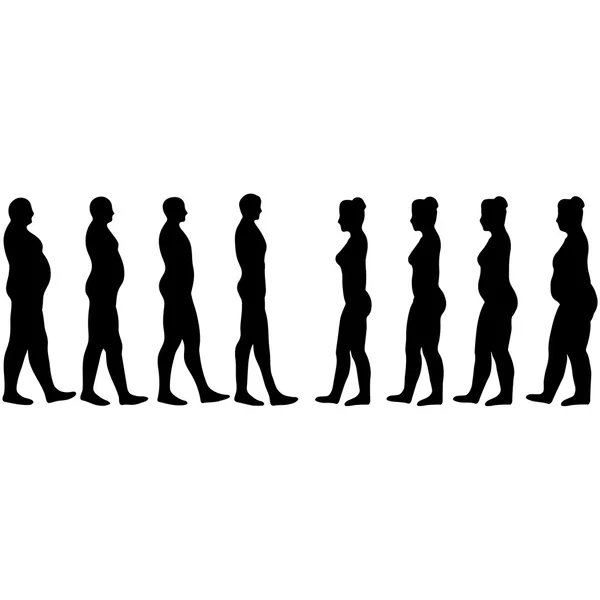 64 Skinny male silhouette Vector Images | Depositphotos