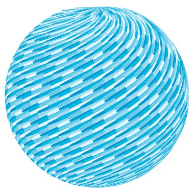 küre mavi girdap deseni