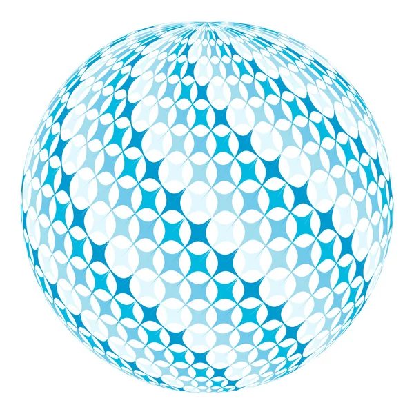 Ball mit Diagonalwirbel — Stockvektor