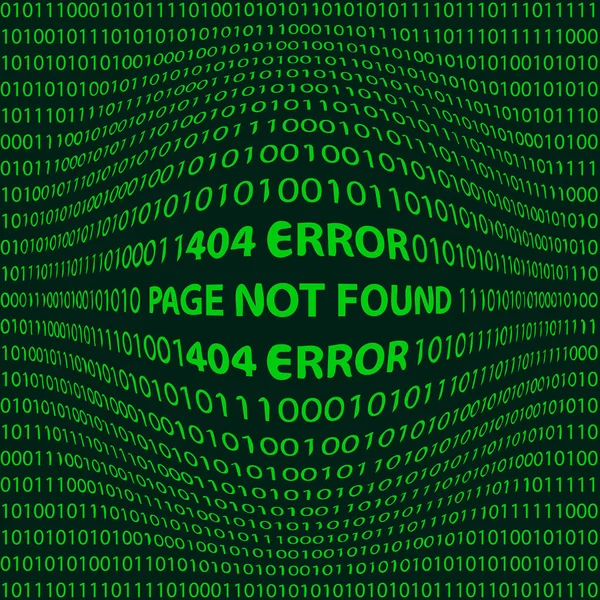 404 Fehlerpaga nicht gefunden — Stockvektor