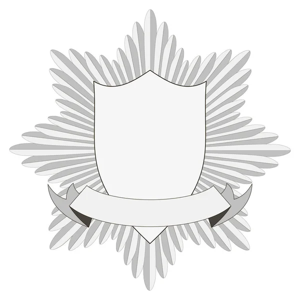Template badge heraldry — Stock Vector