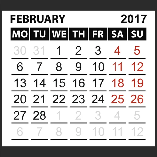 Calendar Sheet March 2017 Stock Vector Koksikoks 130333112