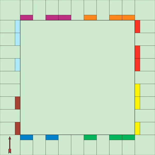 Modèle de jeu Monopoly — Image vectorielle