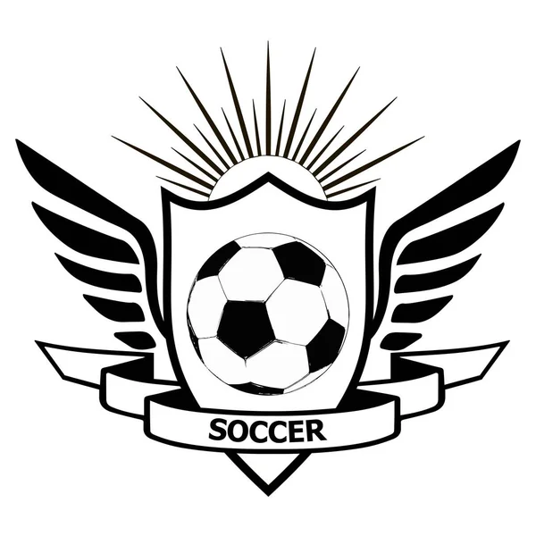 Logotipo da equipa de futebol — Vetor de Stock