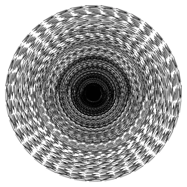Mandala mönster svart hål — Stock vektor