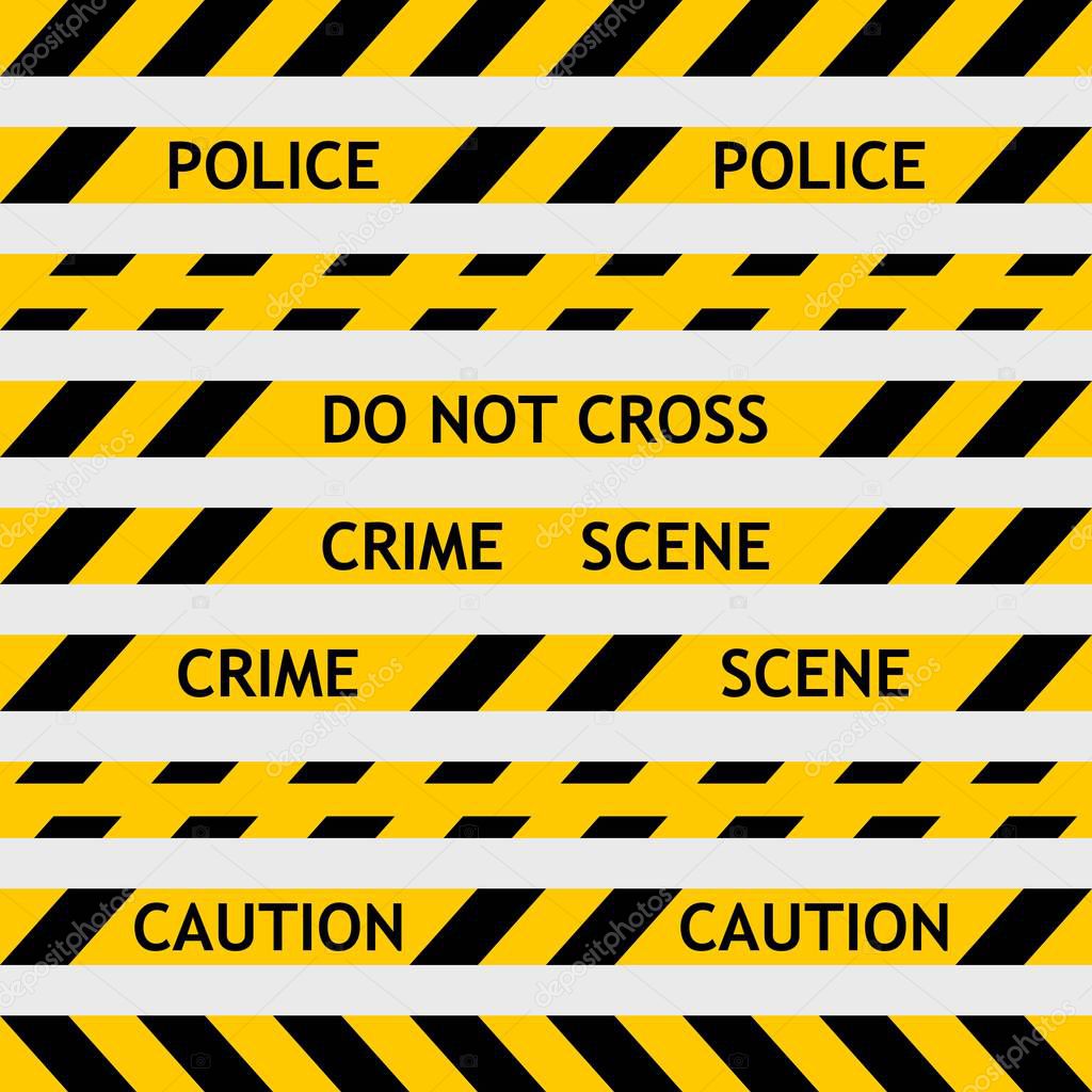 Vettoriale stockSet nastro giallo della polizia che racchiude per la  scientifica di ©koksikoks #135265234, image size:1024x1024