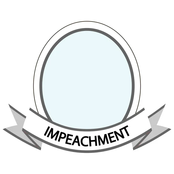 Impeachment del frame template — Vettoriale Stock