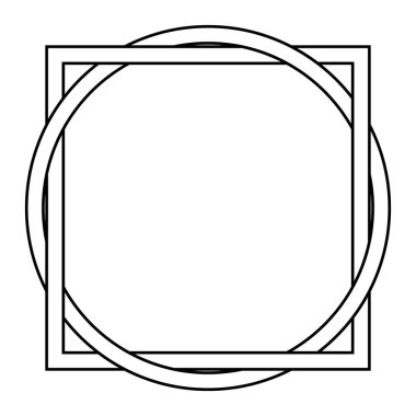 kare, çember dövme bükülmüş