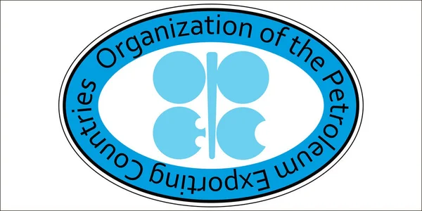 Autocollant huile organisation OPEP — Image vectorielle