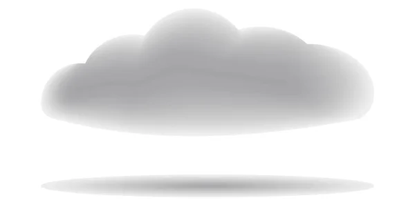 Реалистичное серое облако — стоковый вектор