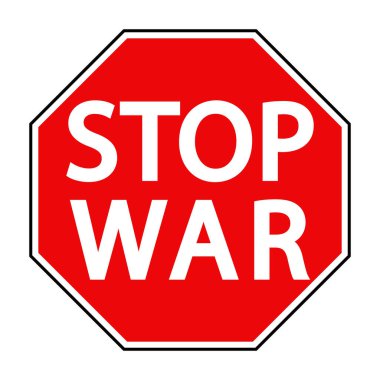 Kırmızı sekizgen işaret Savaşı durdurun