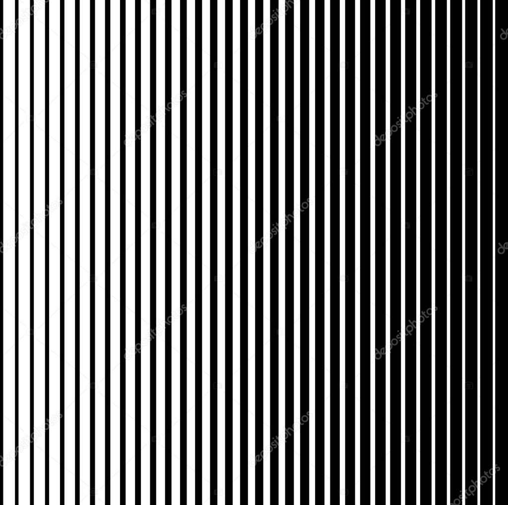 Black and White Halftone Vertical Stripes Pattern