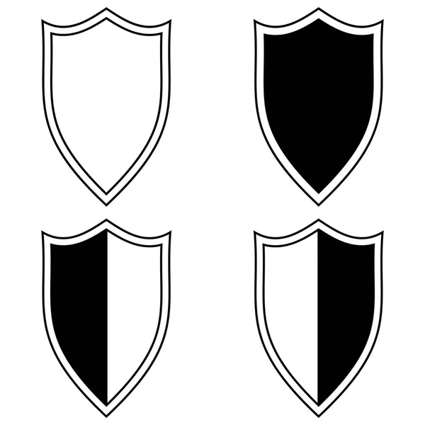 Defina o ícone do escudo — Vetor de Stock