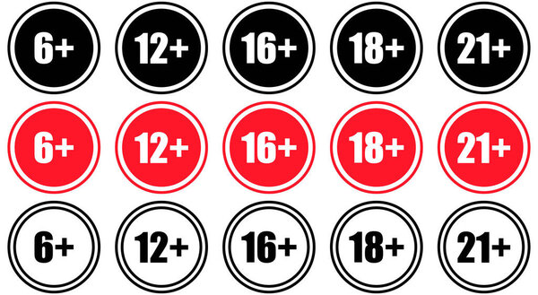 Set marks age limit sing restriction of the age content