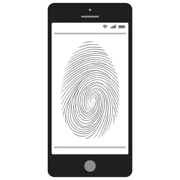 Smartphone fingerprint app Stock Vector Image by ©bagiuiani 53383683