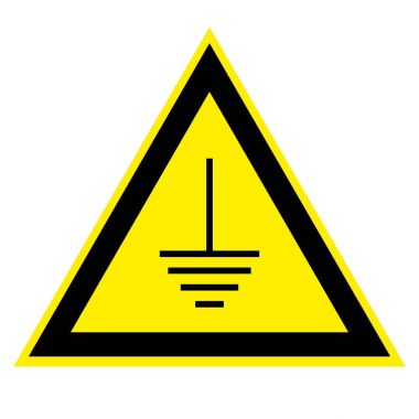triangular sign grounding electrical equipment clipart