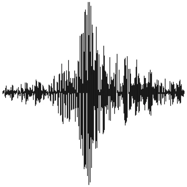 ベクトル波の音。オーディオのイコライザー技術、パルス ミュージカル — ストックベクタ