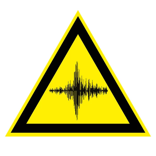 Segno di alto rumore e vibrazioni acustiche — Vettoriale Stock