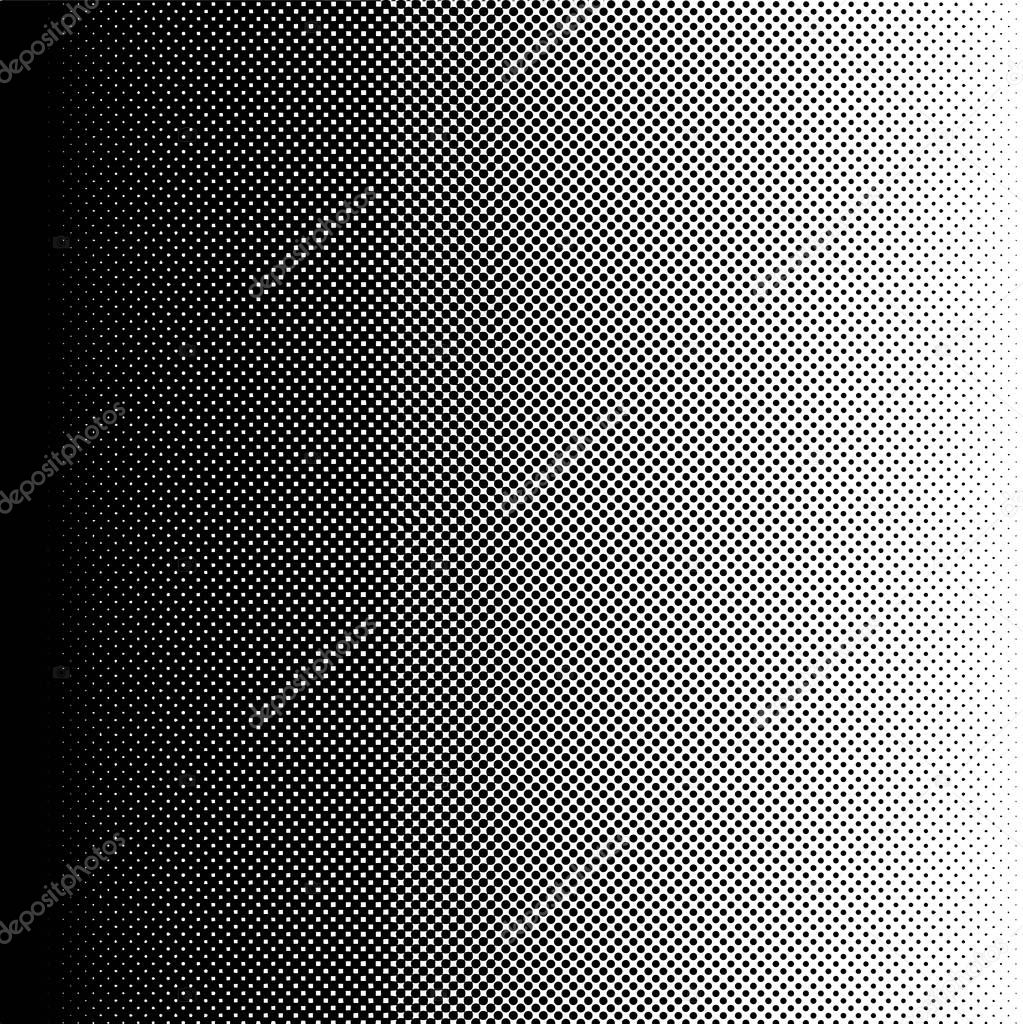 halftone gradient transition from black to white color, vector halftone