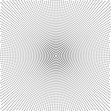 arka plan çemberin üzerinde nokta ve basık