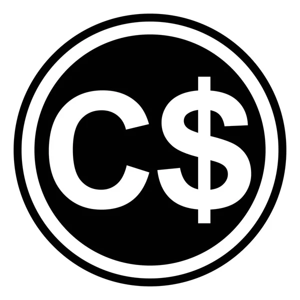 Pénznem szimbólum Kanada, Kanadai dollár vektor dollár — Stock Vector