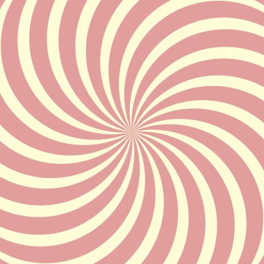 Helisel daire, lolipop ışınları vektör bükülmüş.