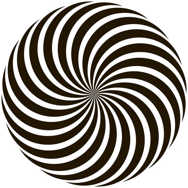 Modèle circulaire en spirale Lollipop rayons torsadés — Image vectorielle