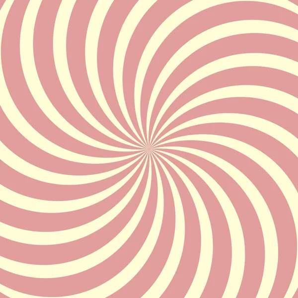 Fond circulaire hélicoïdal, vecteur de rayons torsadés Lollipop — Image vectorielle